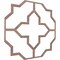 Ekena Millwork 33W x 33H x 14T Small Laird Decorative Fretwork Wood Ceiling Panels, Walnut CELW33X33X0250LRDWA - alternate 3